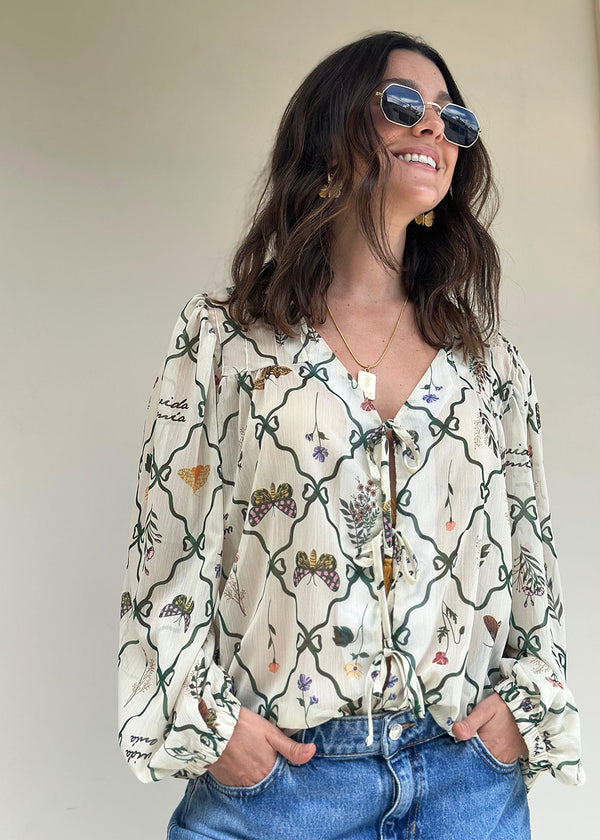 Camisa Manga Larga Estampado - Romero