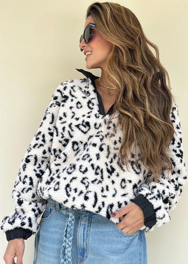 Chaqueta Animal Print Beige - Bella
